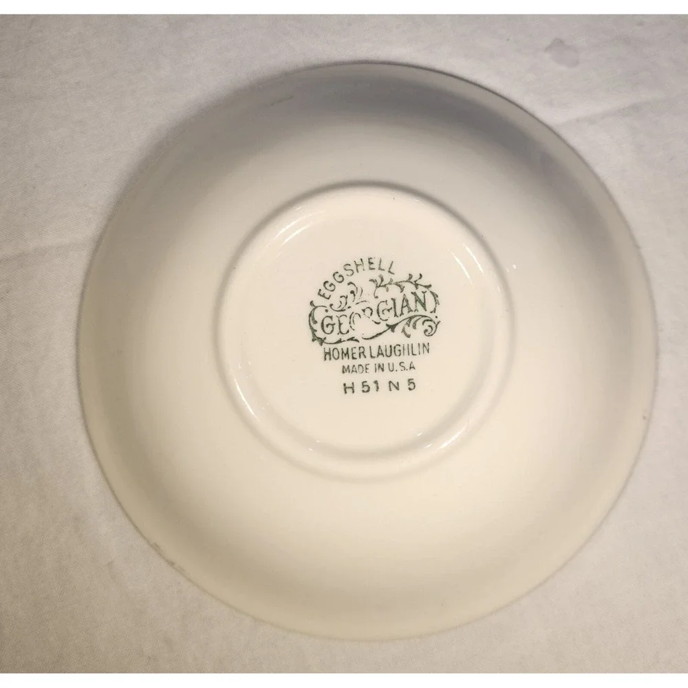 (One) Homer Laughlin Georgian Eggshell H51N5- Dessert, Fruit, Berry Bowl 5 3/8